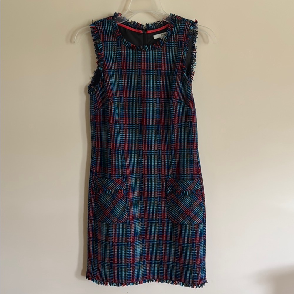 Boden sheath jumper/ Sleeveless Dress with Fringe